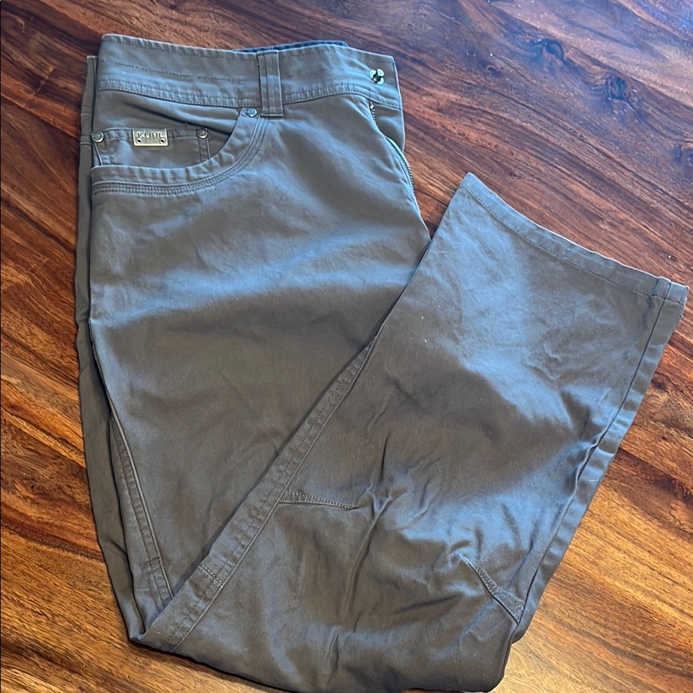 Kuhl Gray Chinos Cotton Blend Relaxed Fit